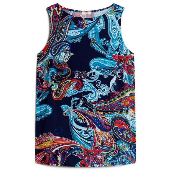 Laura-Paisley Print  Sleeveless Top - Picture 6 of 13